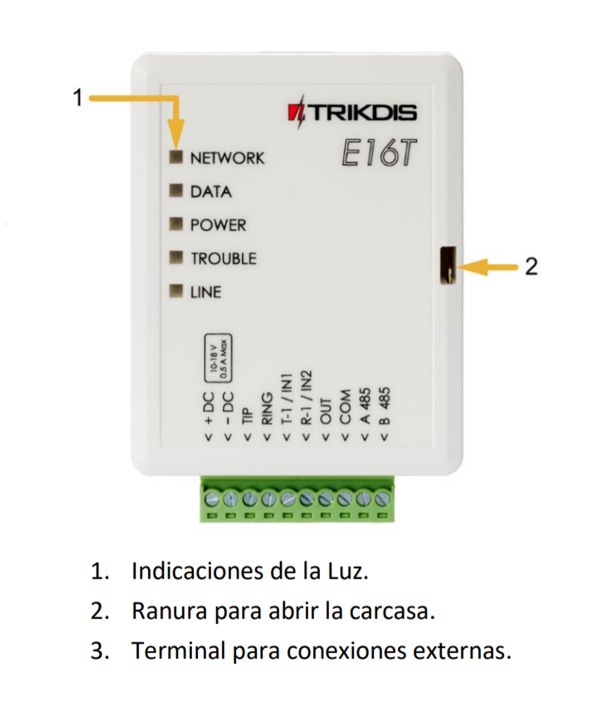COMUNICADOR ETHERNET E16T 1
